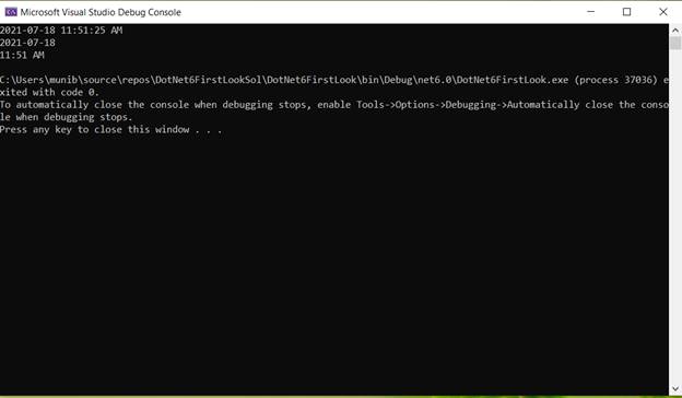 .NET 6 Feature In Visual Studio